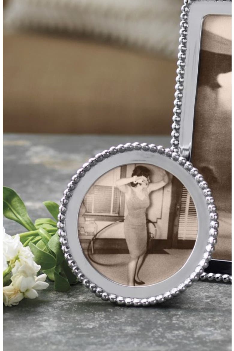 Bead Round Picture Frame, Alternate, color, NO COLOR