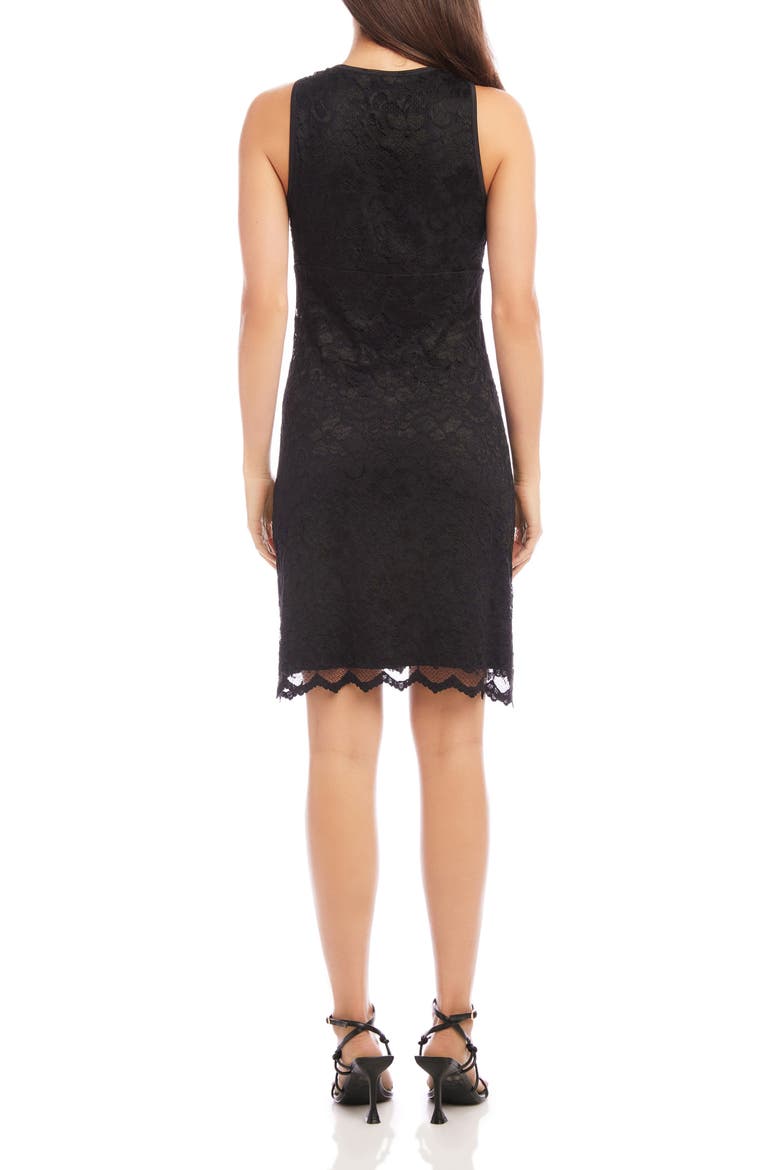 Lace Cocktail Dress, Alternate, color, BLACK