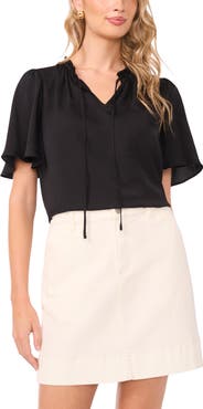 Vince Camuto Tie Neck Top