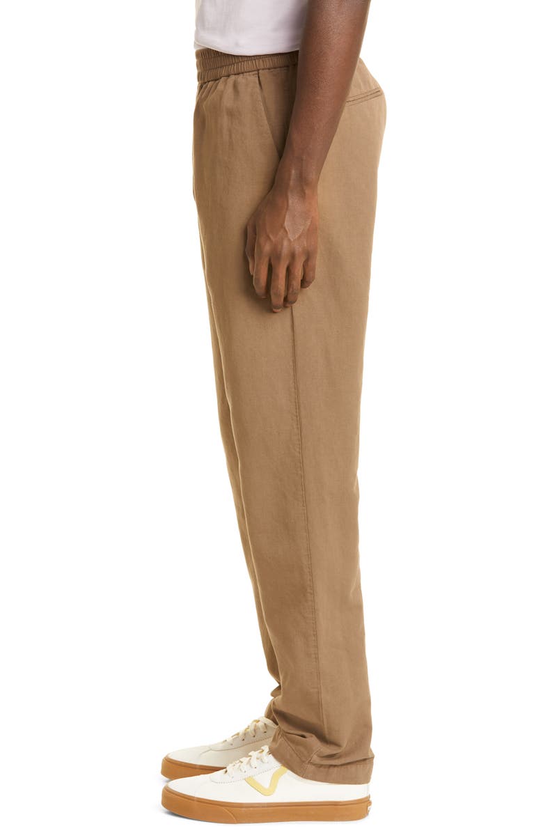 Sunspel Drawstring Cotton & Linen Pants, Alternate, color,