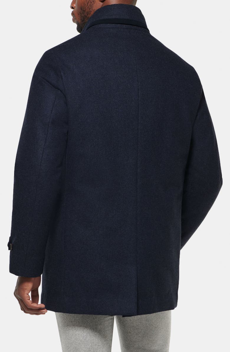 Norwegian Wool Slim Waterproof 750 Fill Power Quilted Down Coat with Packable Hood, Alternate, color, 