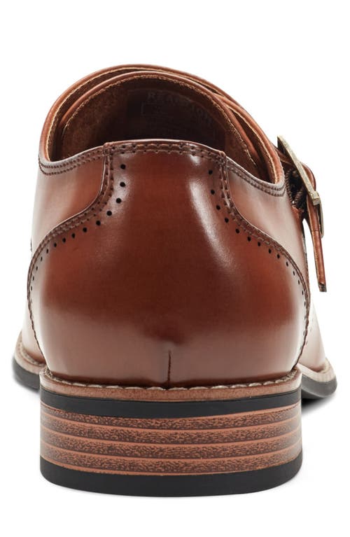 Kenneth Cole Reaction Cheer One Buckle Monk Shoe In Brown