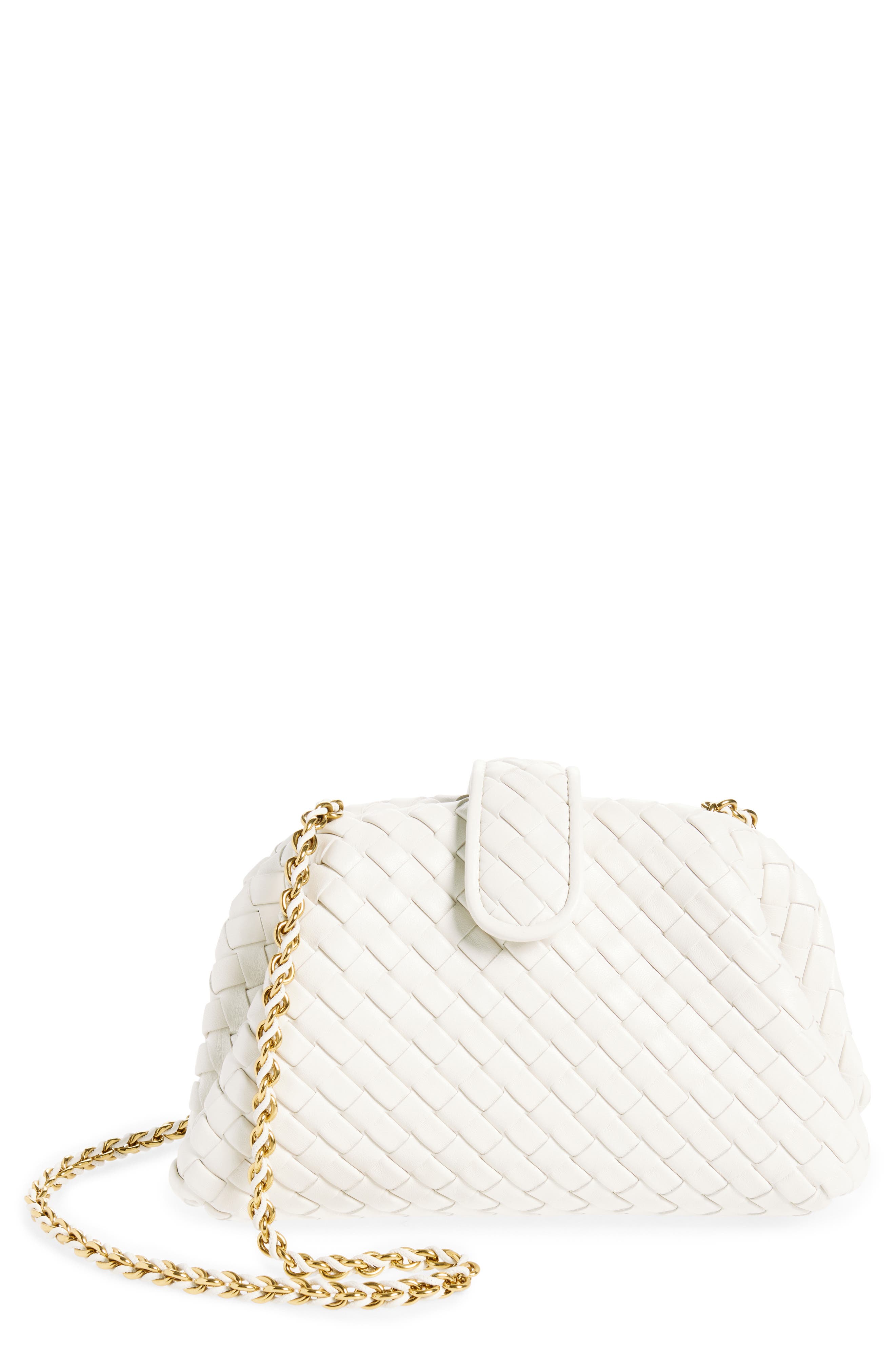Bottega Veneta Mini Lauren 1980 Intrecciato Leather Clutch, Main, color, 