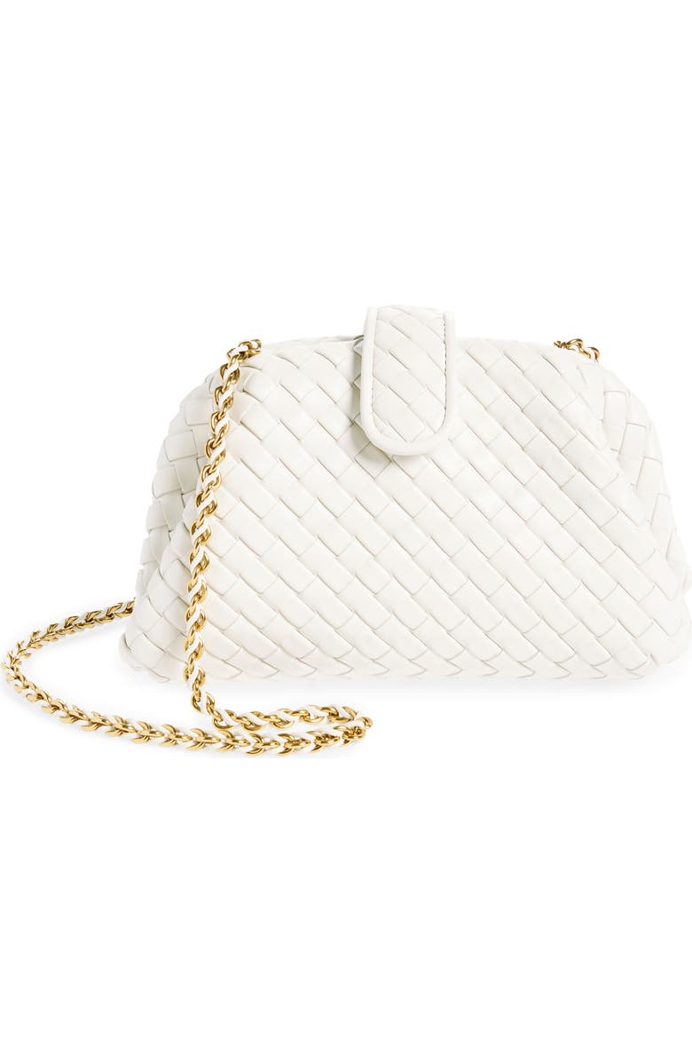 Bottega Veneta Mini Lauren 1980 Intrecciato Leather Clutch, Main, color,