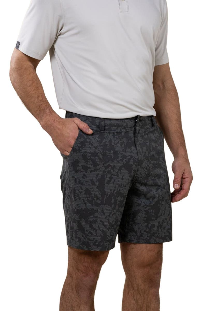 ASHWORTH GOLF Oslo Printed Short, Alternate, color, Asphalt