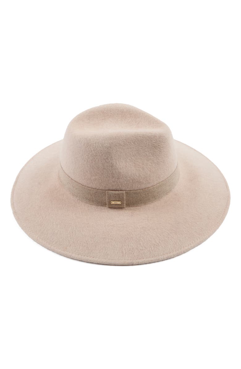 Eugenia Kim Emmanuelle Wool Felt Fedora, Alternate, color, Bone