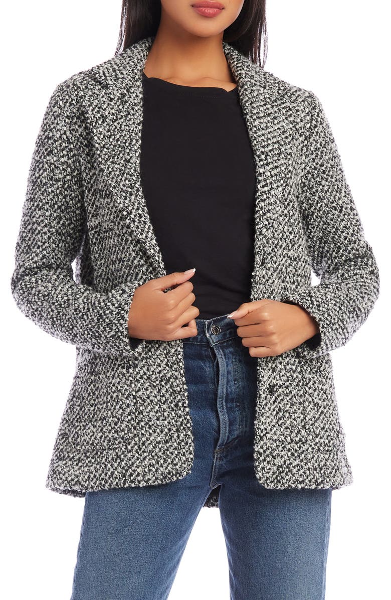 Karen Kane Tweed Blazer, Alternate, color,