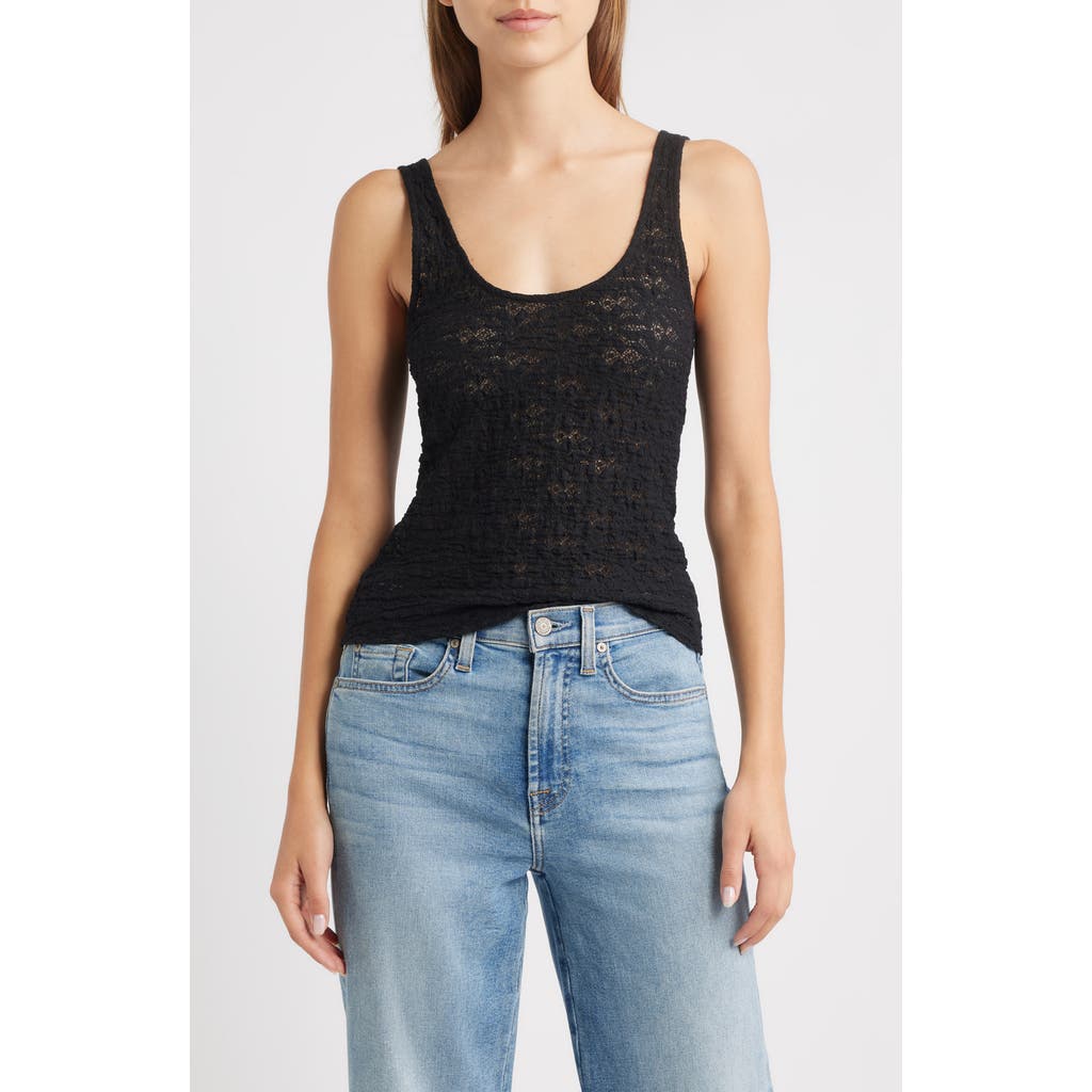 Rails Donya Lace Scoop Neck Tank In Black