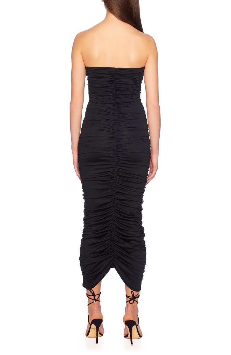 Susana Monaco Ruched Strapless Cocktail Dress, Alternate, color,