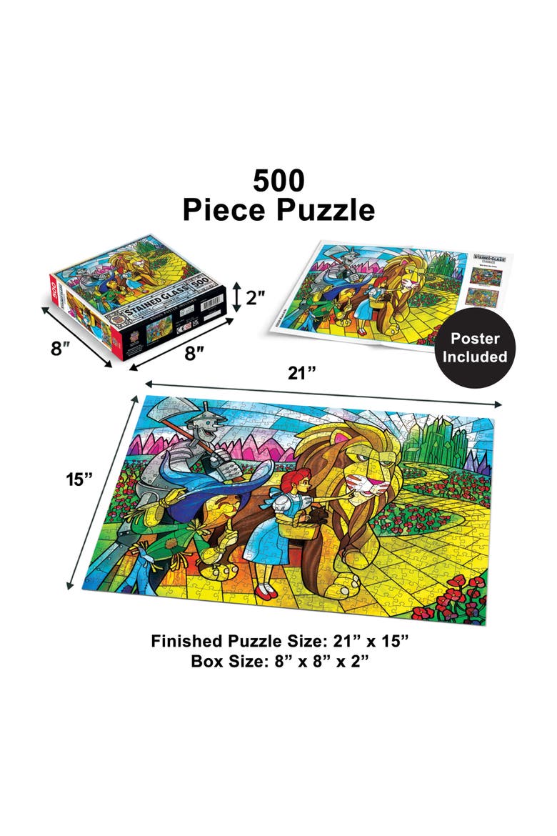 Wizard of Oz 500 Piece Jigsaw Puzzle, Alternate, color, Multicolor