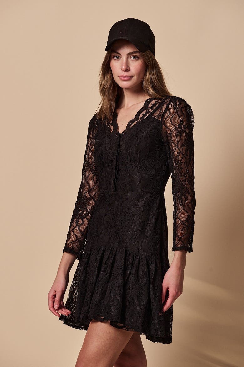 The Lace Dress, Alternate, color, Black