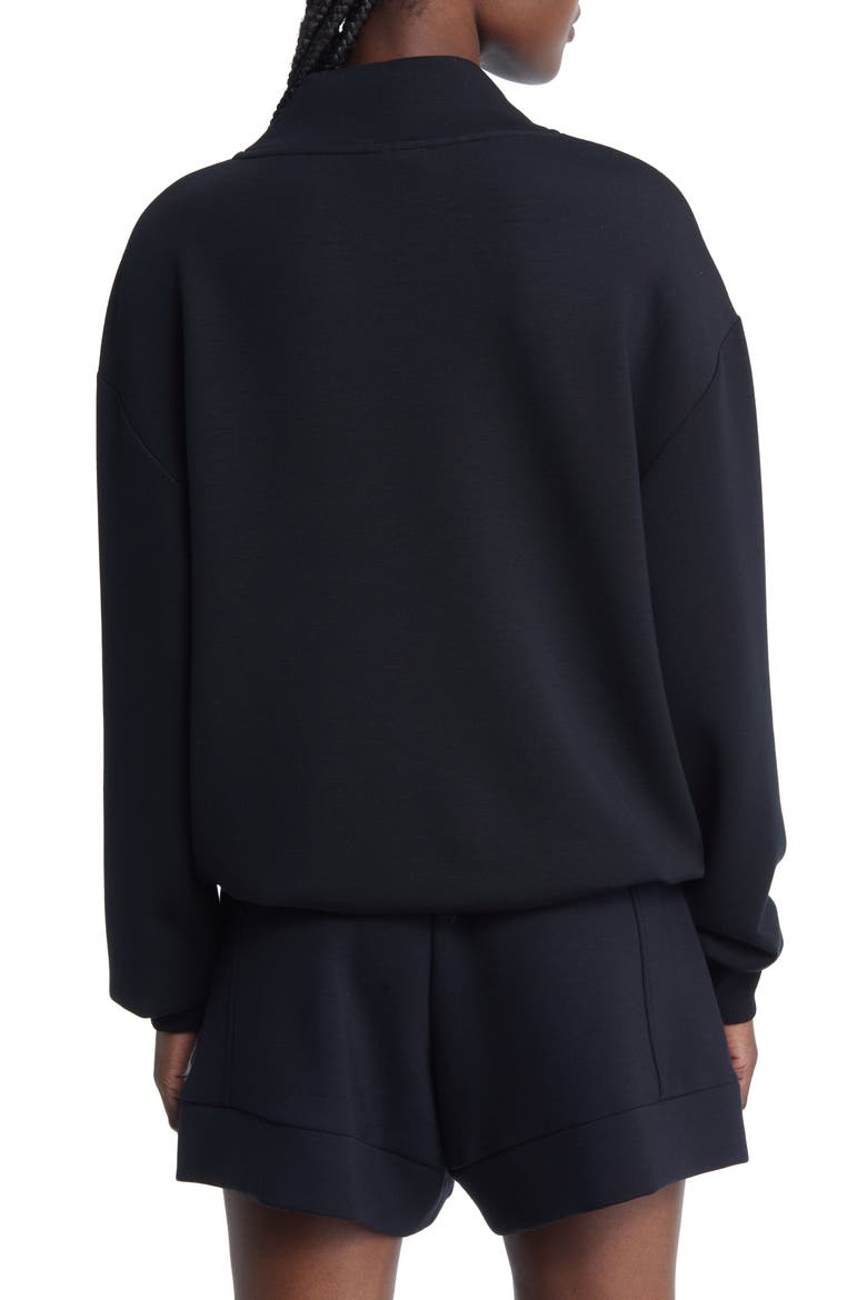 Betsy Funnel Neck Sweatshirt, Alternate, color, BLACK