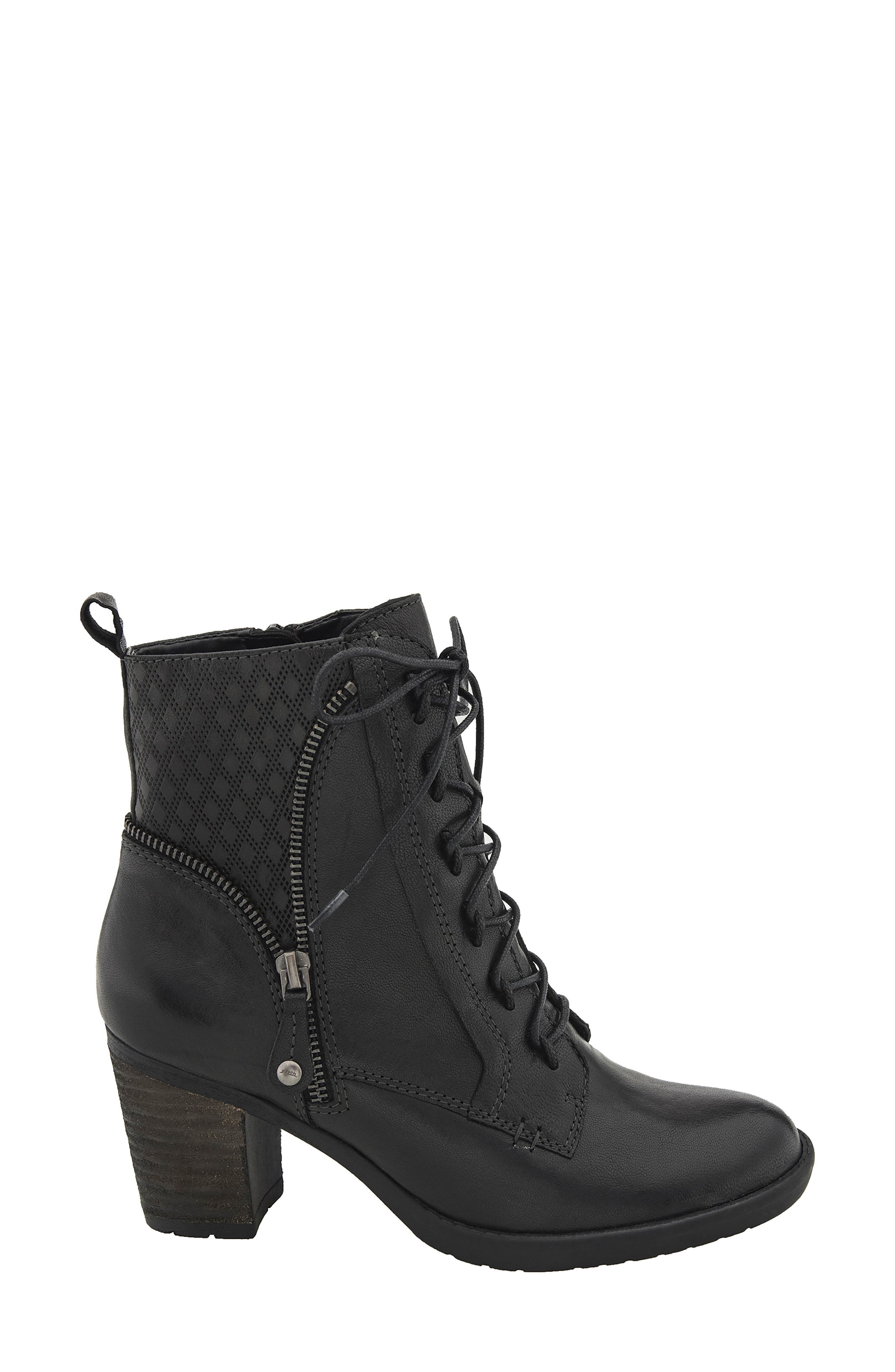 Missoula Lace-Up Boot, Alternate, color, BLACK LEATHER