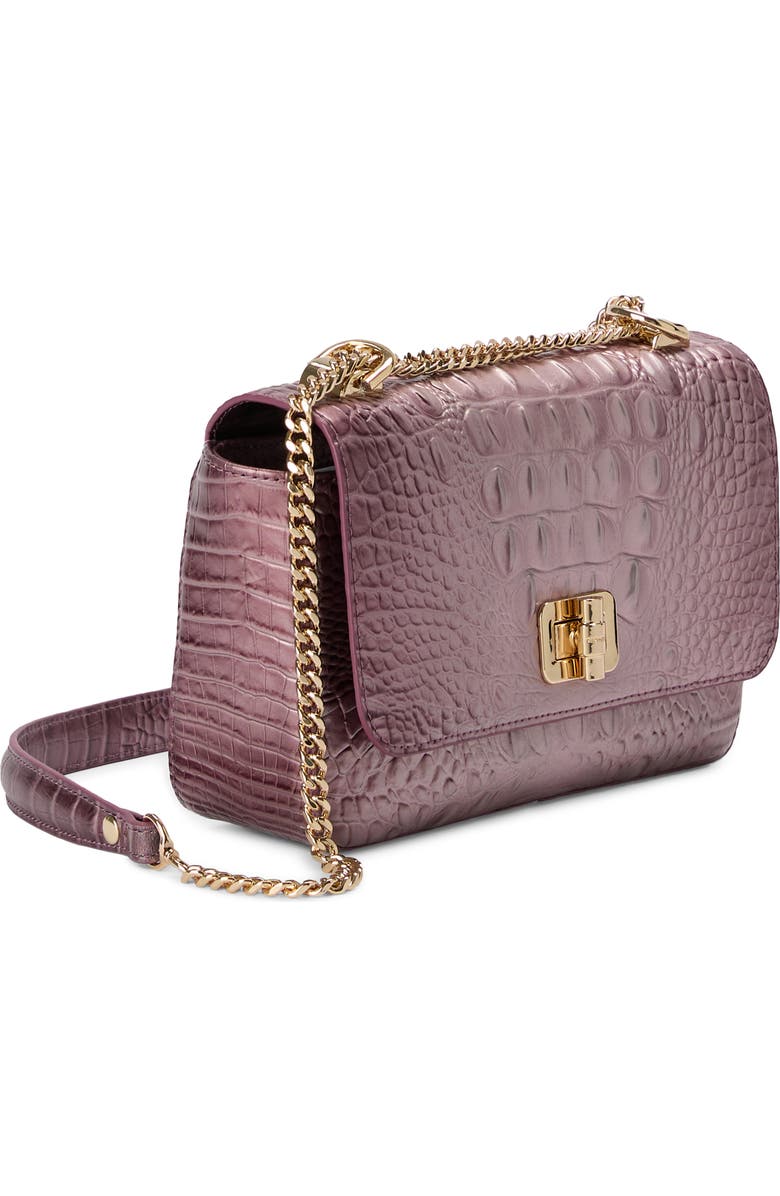 Brahmin Rosa Croc Embossed Leather Convertible Crossbody Bag, Alternate, color,