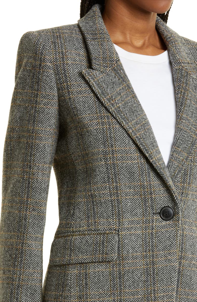 Isabel Marant Étoile Kerstin Herringbone Wool Jacket, Alternate, color, 