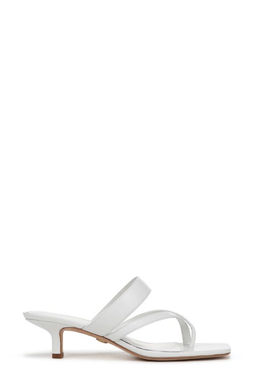Veronica Beard Alanis Leather Crisscross Slide Sandals In Coconut