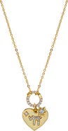 BY ADINA EDEN Jewish Charm Toggle Heart Necklace