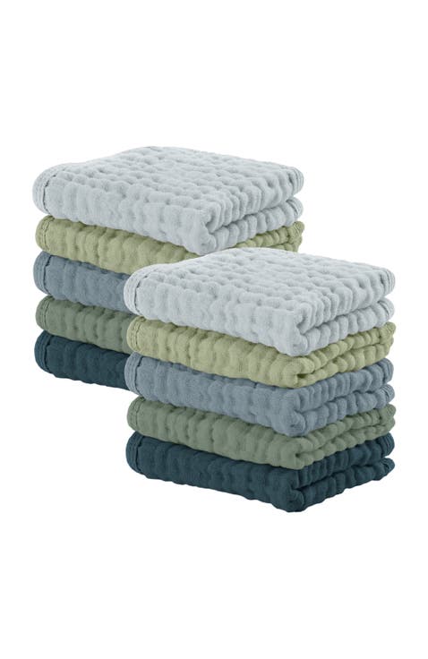 Muslin Washcloths - Pack of 10
