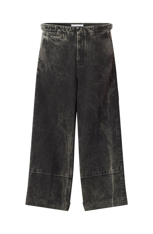 Lanvin Relaxed-fit Black Jeans With Classic Five-pocket Design In Black