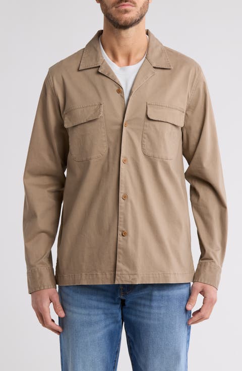 Rancher Stretch Cotton Sateen Shirt Jacket