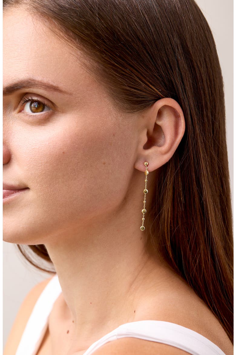 14K Gold Linear Drop Earrings, Alternate, color, 14K YELLOW GOLD