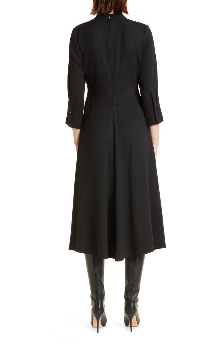 Misook Crêpe de Chine Midi Dress, Alternate, color,