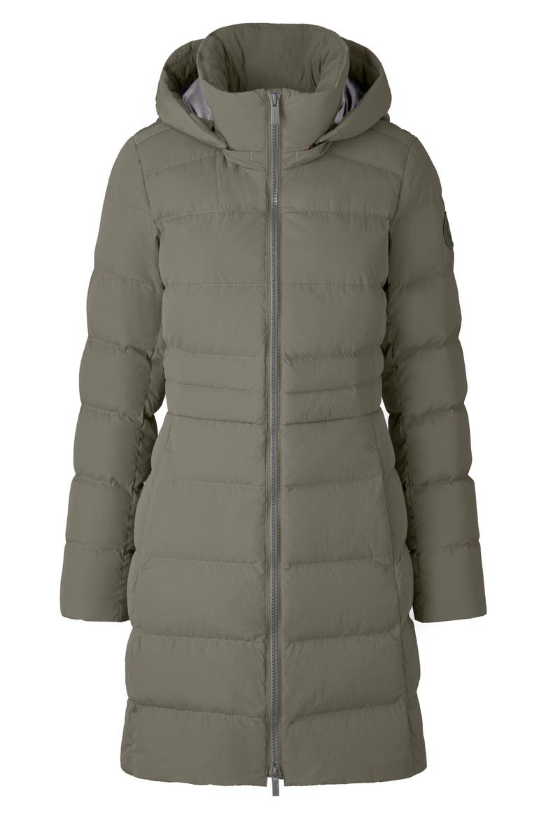 Aurora Water Repellent Hooded 750 Fill Power Down Parka, Alternate, color, SAGEBRUSH