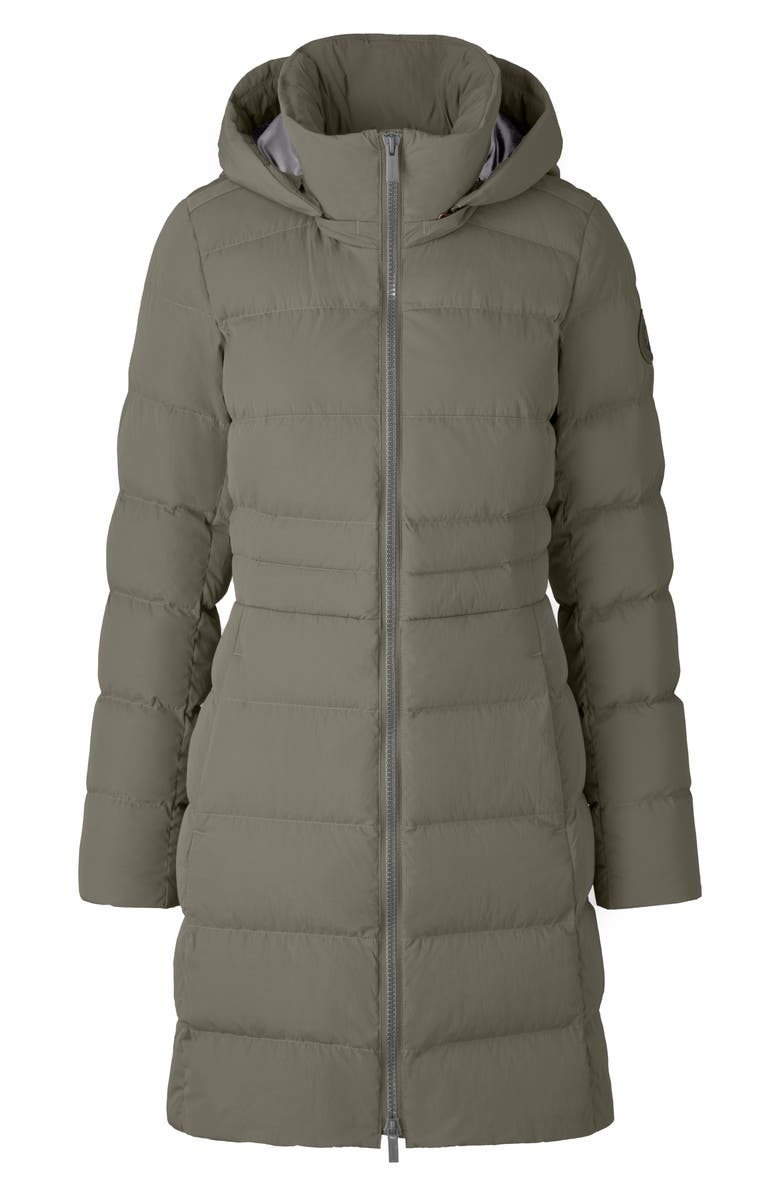 Canada Goose Aurora Water Repellent Hooded 750 Fill Power Down Parka, Alternate, color, Sagebrush