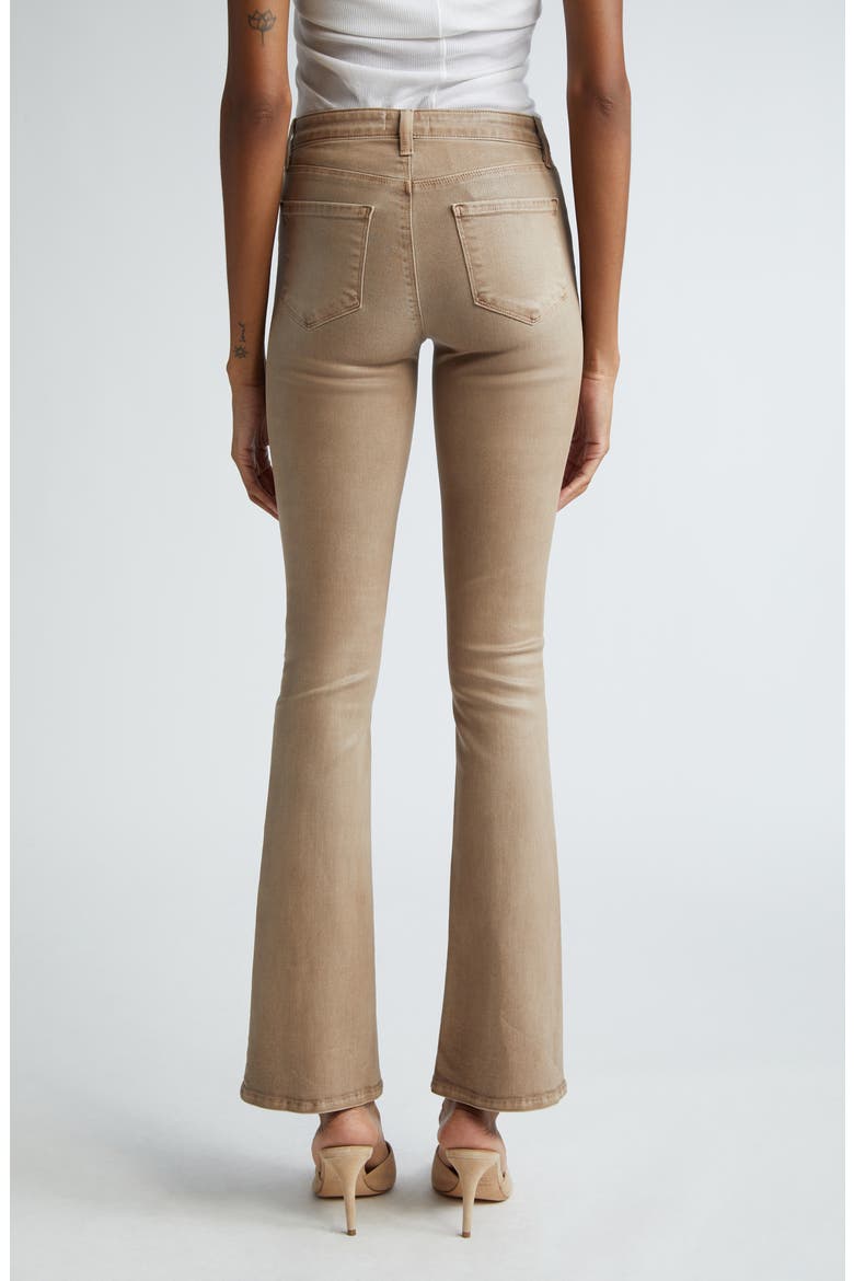 Selma Sleek High Waist Bootcut Jeans, Alternate, color, RYE COATED