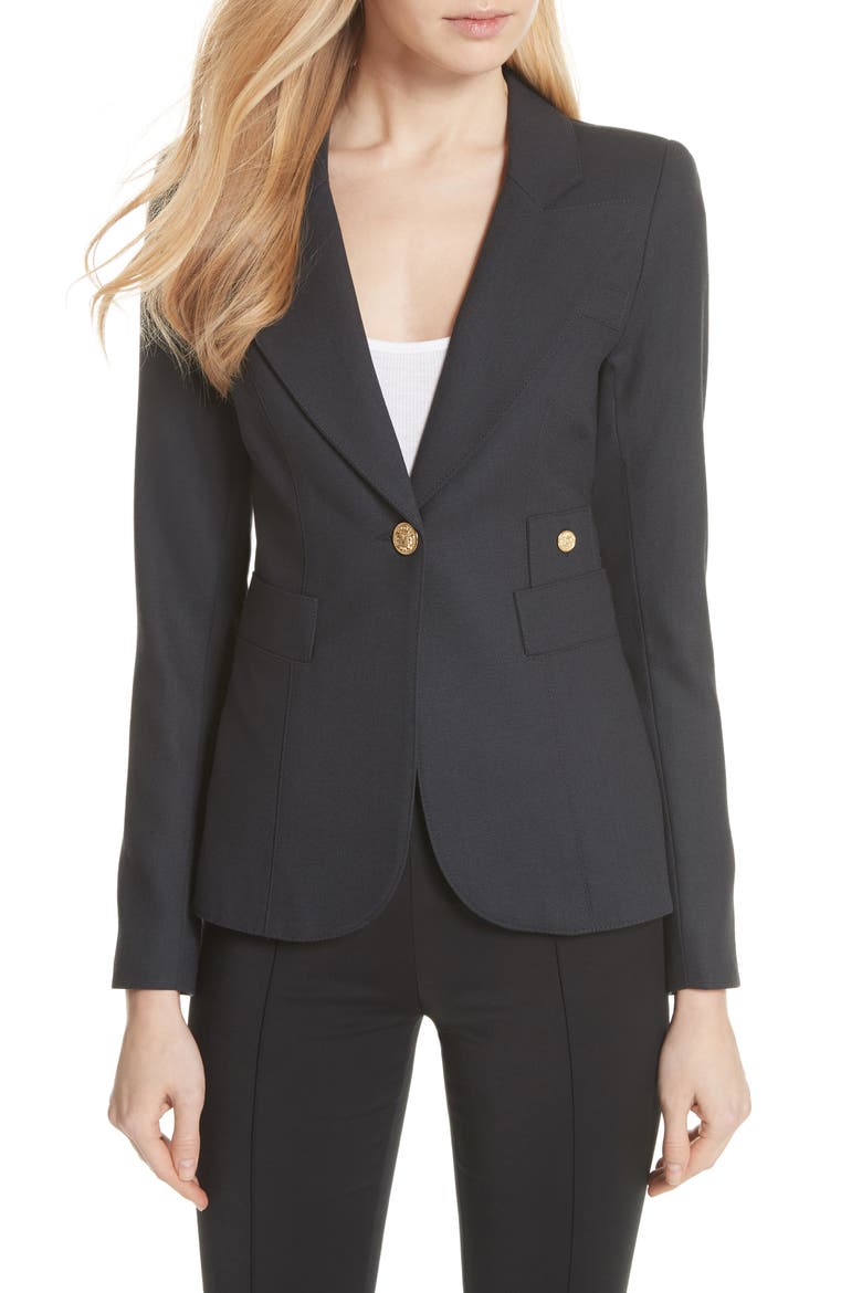 Classic Duchess Blazer, Main, color, SLATE