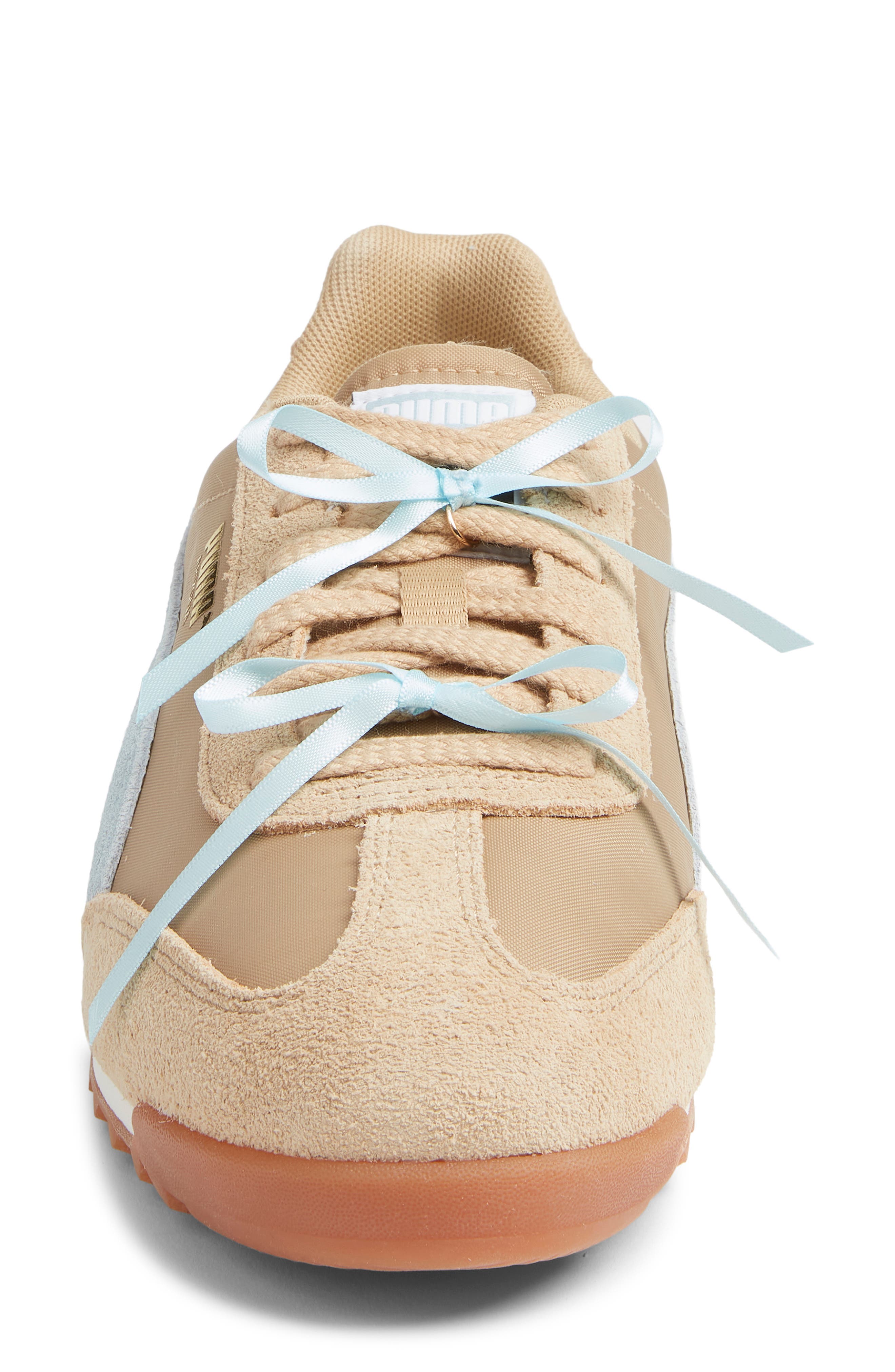 PUMA Arizona Bow Sneaker, Alternate, color, Sand Dune/ Fresh Water