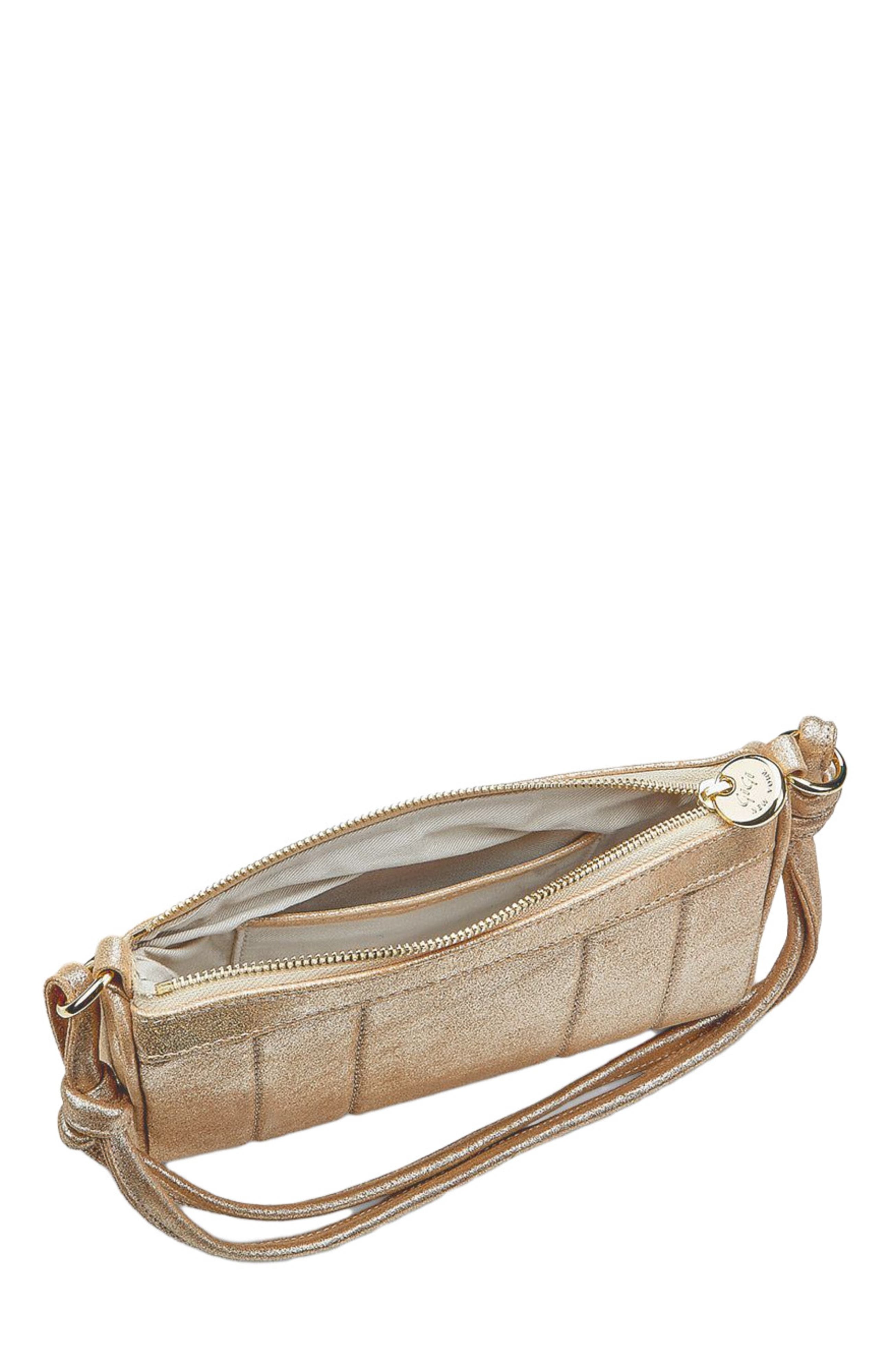 GiGi New York MAGGIE SHOULDER BAG, Alternate, color, Platinum Metallic