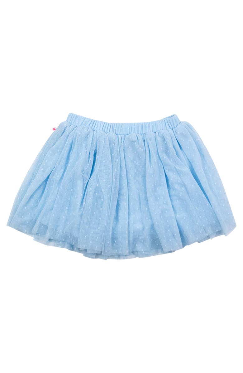 RuffleButts Girls Dotted Tulle Skirt, Alternate, color, Light Blue