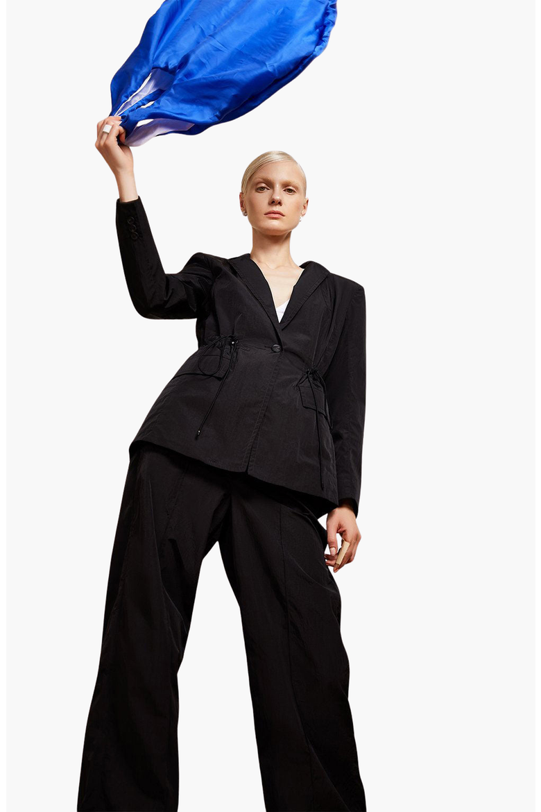 Water Resistant Travel Blazer, Alternate, color, Black