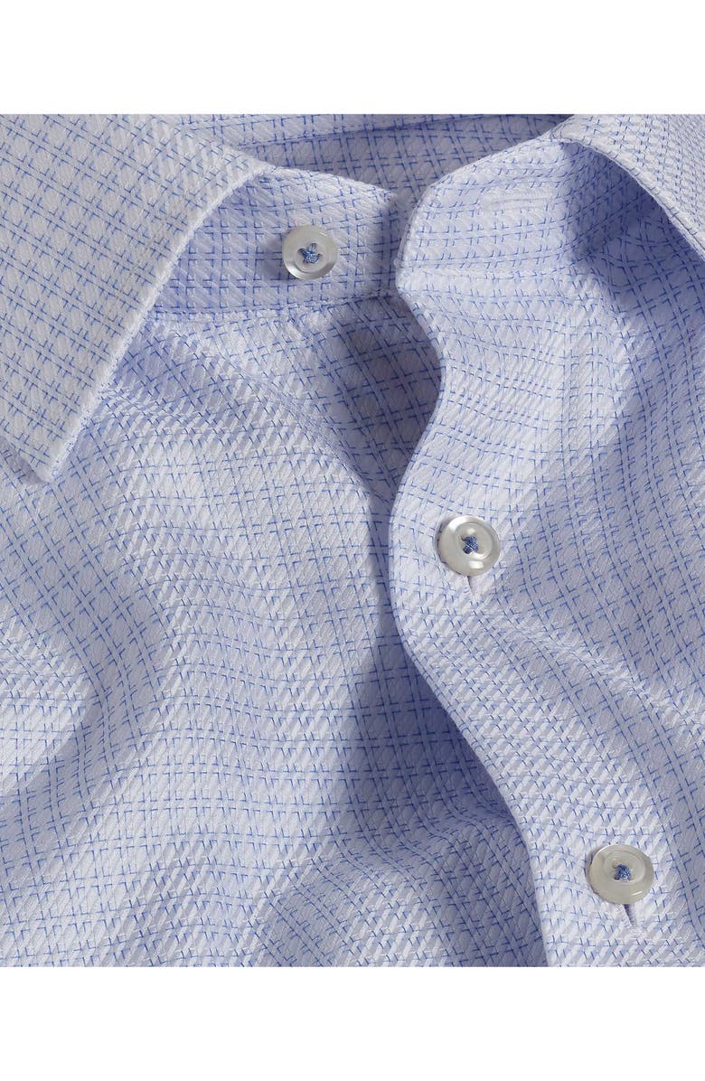 David Donahue Trim Fit Box Dobby Dress Shirt, Alternate, color, 