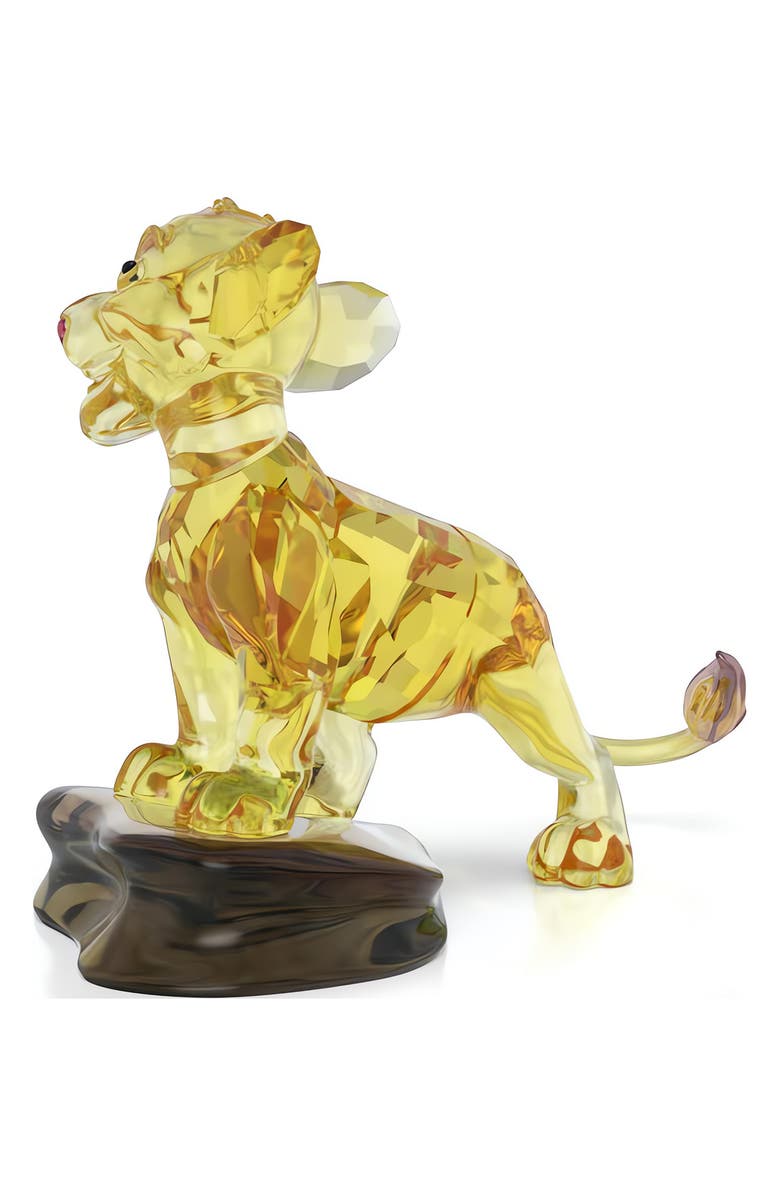 Swarovski x Disney<sup>®</sup> The Lion King Simba Figurine, Alternate, color, Yellow