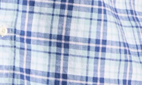 Vineyard Vines Coskata Island Plaid Short Sleeve Button-down Shirt In Neutral
