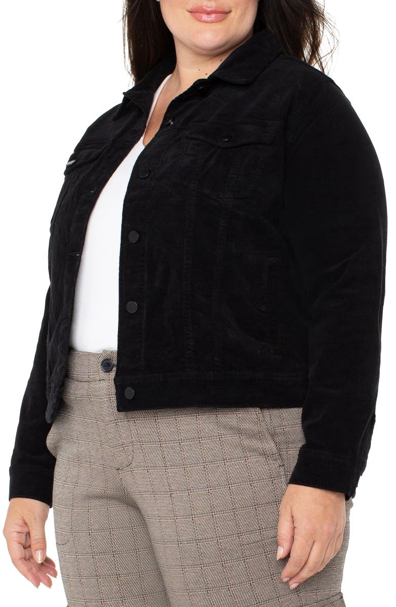 Liverpool Los Angeles Comfortable Stretch Corduroy Trucker Jacket, Alternate, color, 