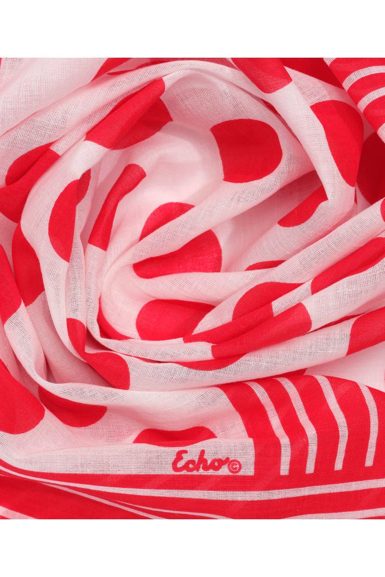 Polka Dot Bandana, Alternate, color, Red