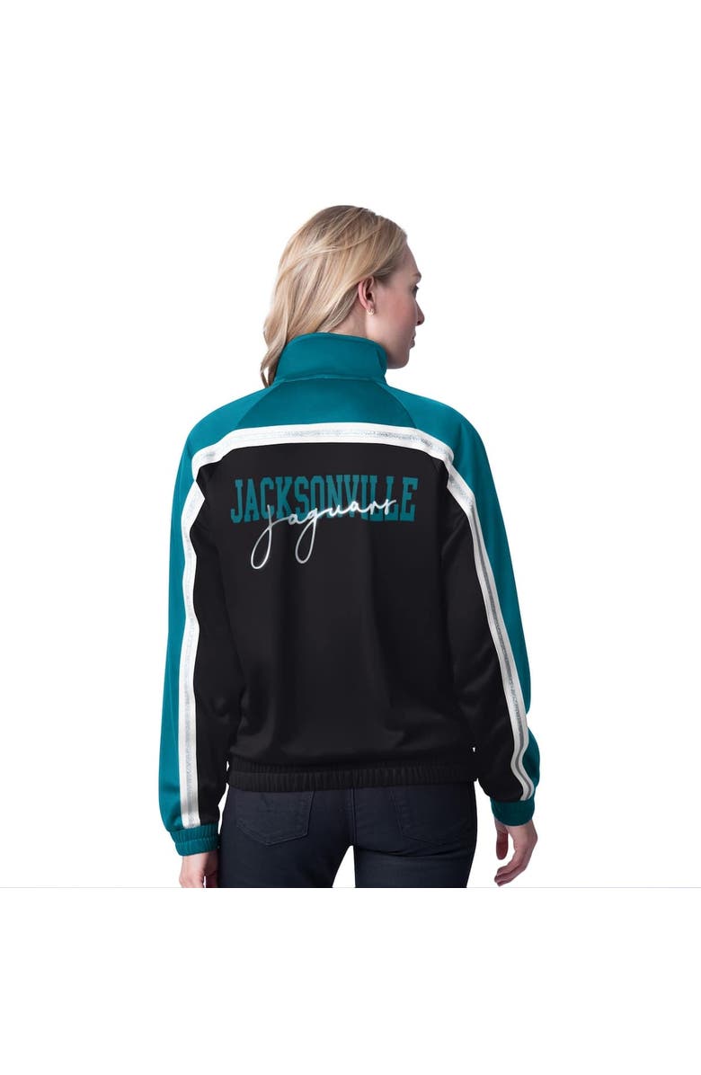 G-III 4HER BY CARL BANKS Women's G-III 4Her by Carl Banks Black Jacksonville Jaguars Post Game Full-Zip Track Jacket, Alternate, color, Black