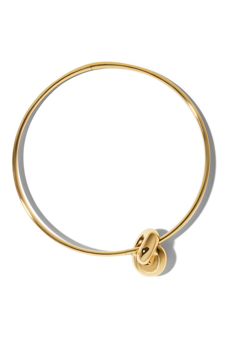 Thin Knot Choker, Main, color, YELLOW GOLD
