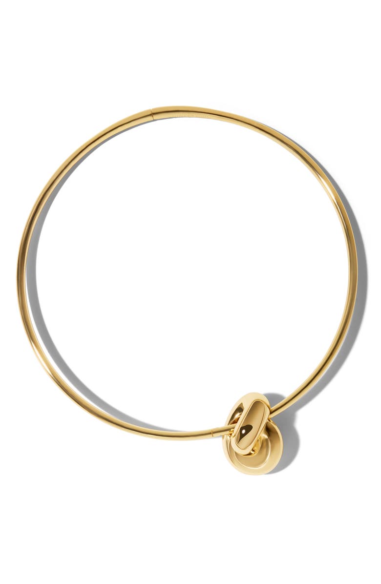 Jennifer Fisher Thin Knot Choker, Main, color, Yellow Gold