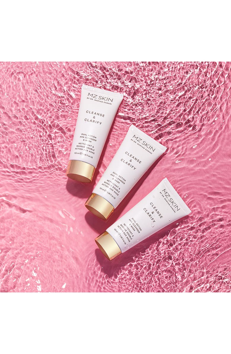 MZ Skin Cleanse & Clarify Dual Action AHA Cleanser & Mask, Alternate, color, 
