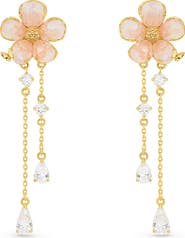 LA MENO Peach Blossom Drop Earrings