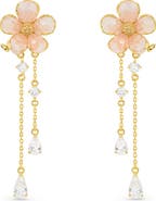 LA MENO Peach Blossom Drop Earrings