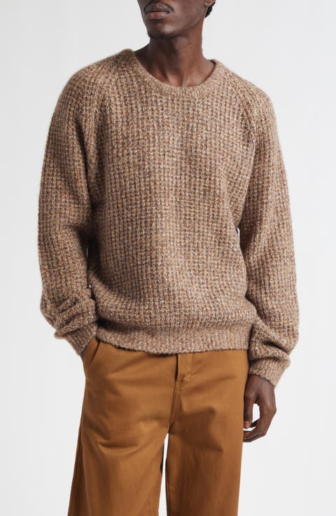 Waffle Stitch Cashmere & Silk Sweater