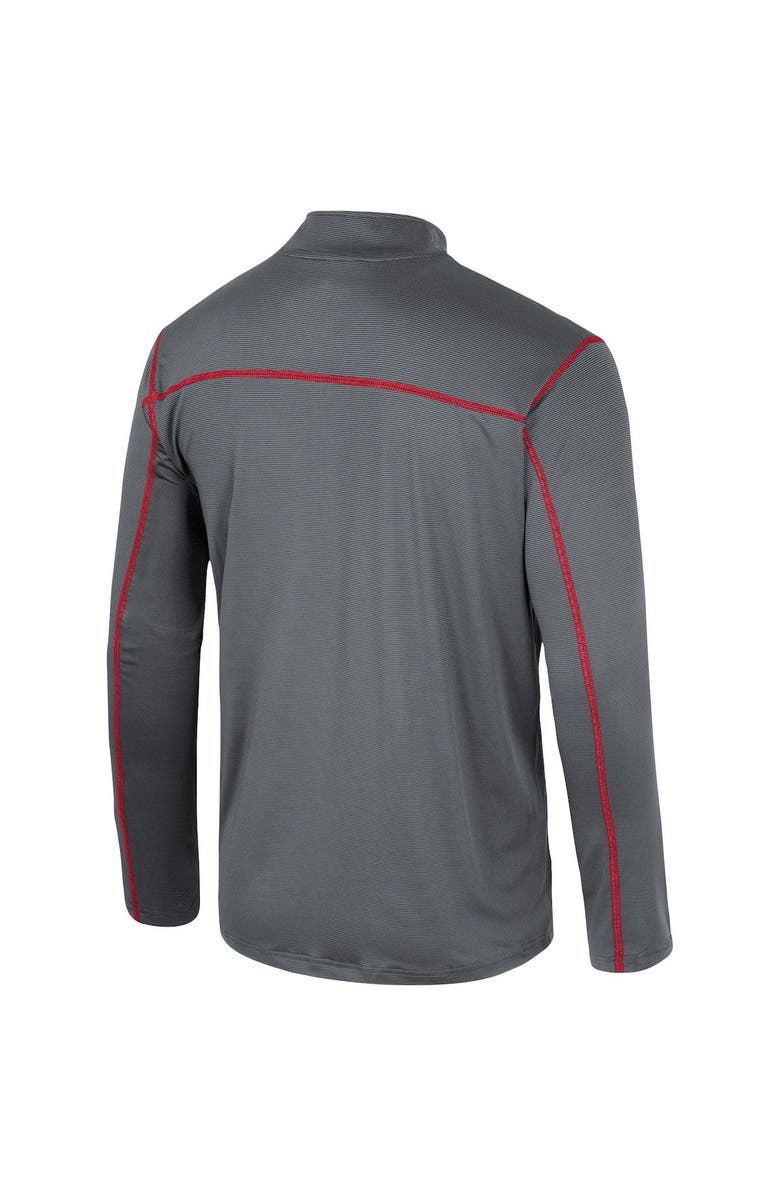 COLOSSEUM Men's Colosseum Black Alabama Crimson Tide Cameron Quarter-Zip Windshirt, Alternate, color, 