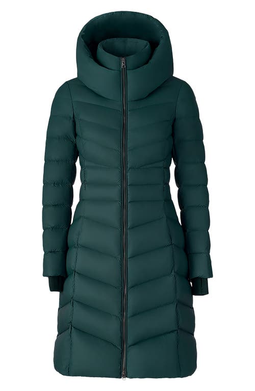 Soia & Kyo Lita Water Repllent 700 Fill Power Down Hooded Puffer Jacket In Green