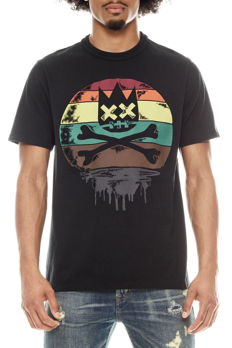 Shimuchan Cotton Graphic T-Shirt, Main, color, PIRATE BLACK