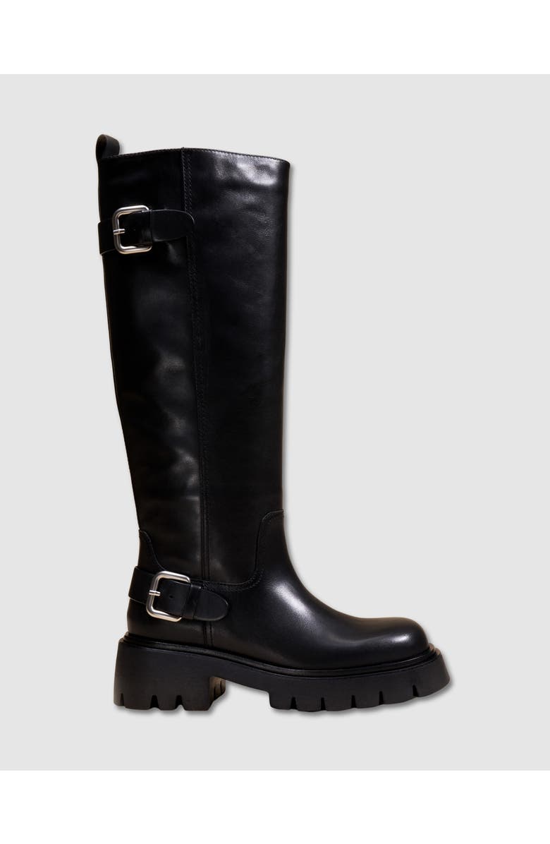 MI/MAI Herpen Chunky Treaded Sole Long Boot, Main, color, Black